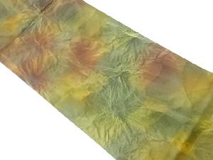 リサイクル 瓦に抽象模様袋帯